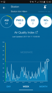BlueAir App Outside Air Feature