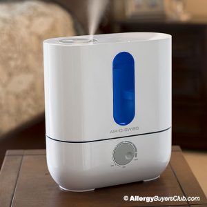 Gray and Blue Boneco by Air O Swiss U200 Ultrsonic Cool Mist Humidifier