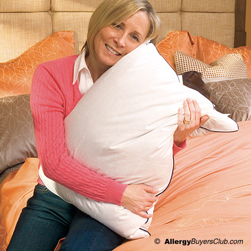 Double Down Around Pillows with Built in Dust Mite Covers