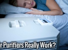 Do Air Purifiers Really Work? showing woman sleeping in near an IQair air purifier