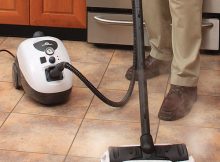 Whitewing II Steam Cleaner cleaning floor