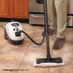 Whitewing II Steam Cleaner cleaning floor